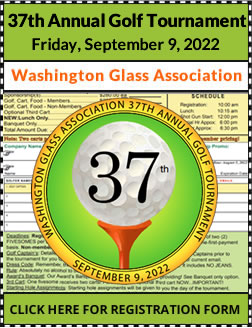 Washington Glass Association 37th Annual Golf Tournament Registration Form