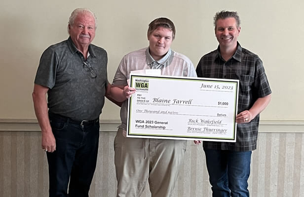 WGA General Fund Scholarship - Award Winner: Blaine Farrell WGA General Fund Scholarship - Award Winner: Blaine Farrell