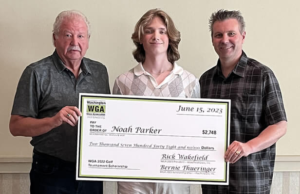 WGA Golf Tournament Funded Scholarship - Award Winner: Noah Parker