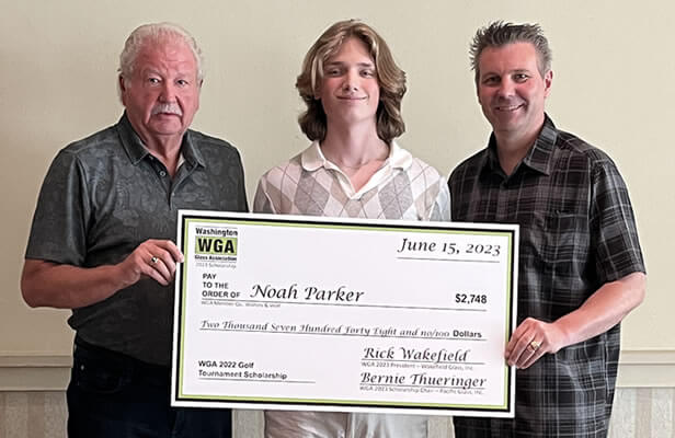 WGA Golf Tournament Funded Scholarship - Award Winner: Noah Parker WGA Golf Tournament Funded Scholarship - Award Winner: Noah Parker